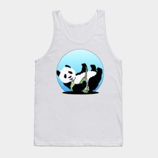 Panda Playing Electric Guitar Tank Top